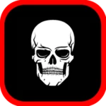 skull stickers for chat - new android application logo